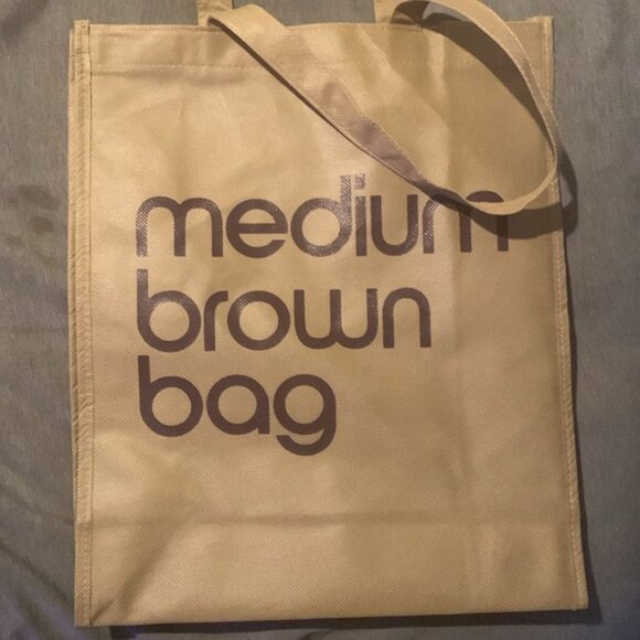 Bloomingdale’s Medium Brown Bag Canvas Tote Bag 💼 - Picture 3 of 3